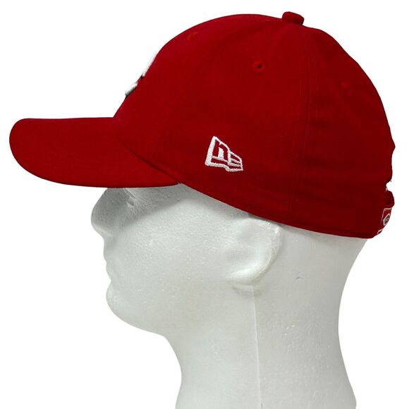 Cincinnati Reds Youth Hat Baseball Cap Jeff Francis Signed New Era Strapback Red - Picture 8 of 11